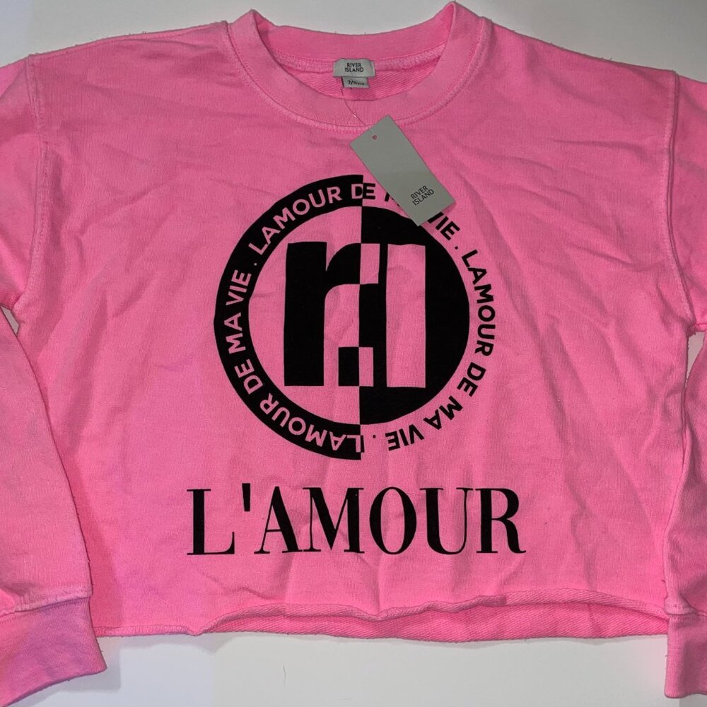 Neon Cropped Sweatshirt